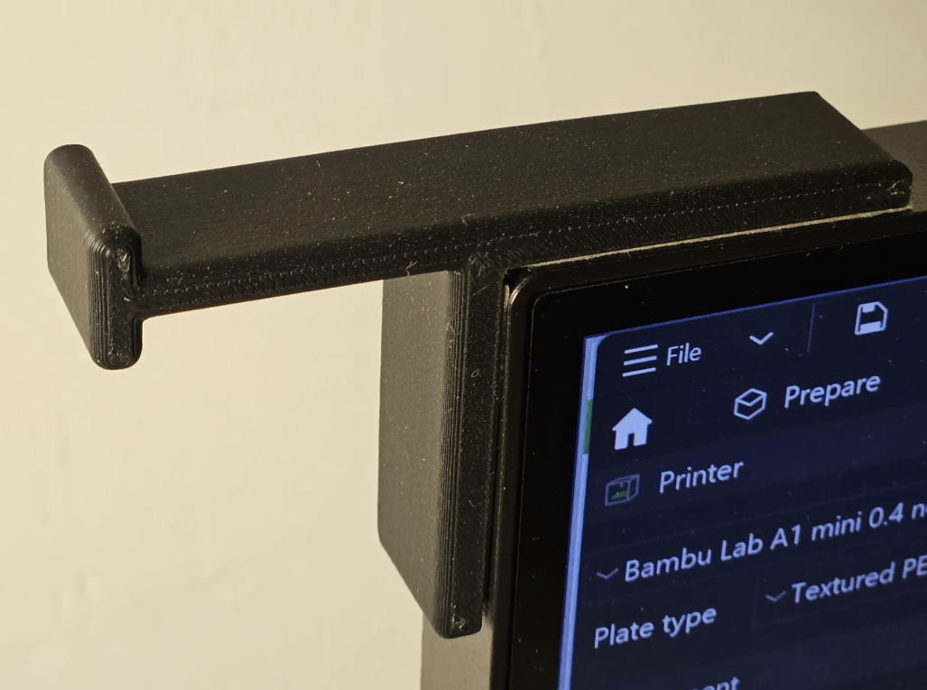 Side Frame Monitor Mount — 3D printed by Moon Studio 3D